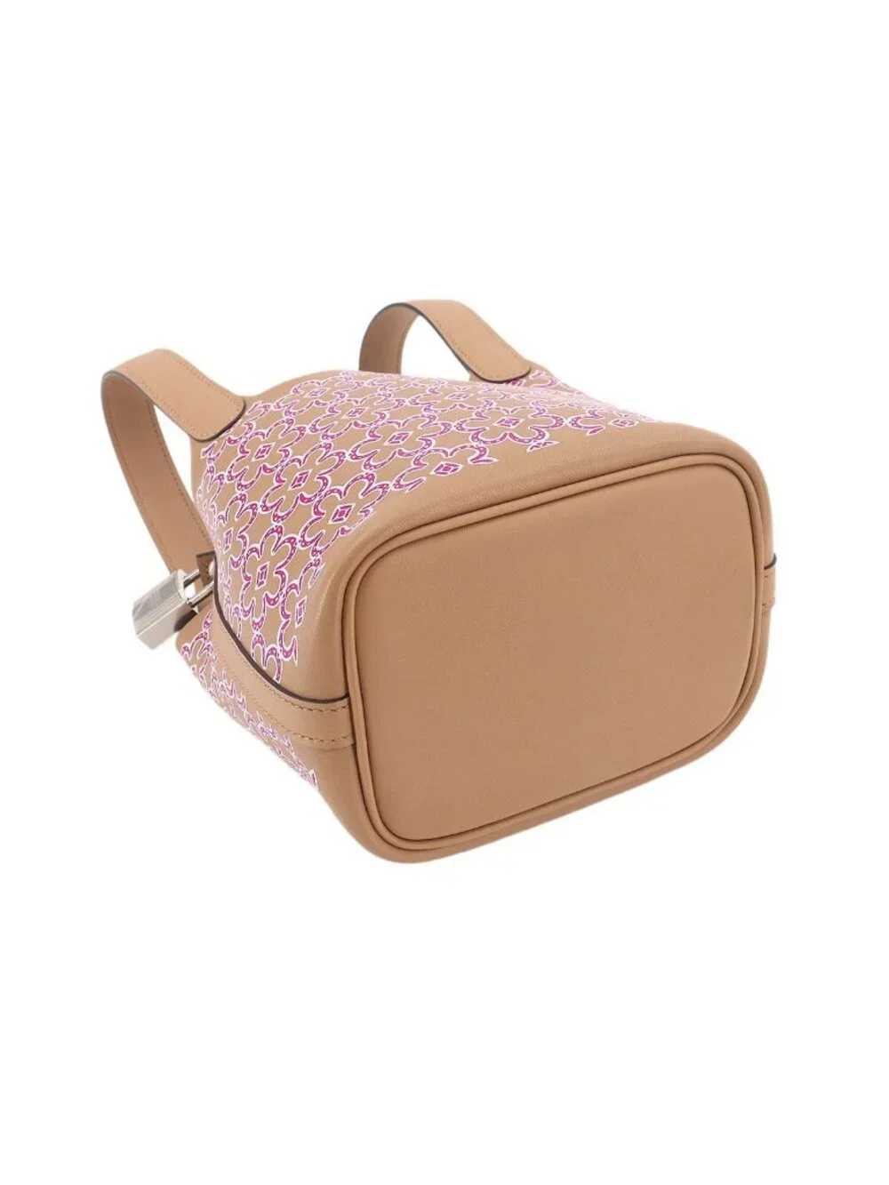 Hermes Picotin Lock Micro Lucky Daisy Hand Bag Swift Chai Rose Blanc